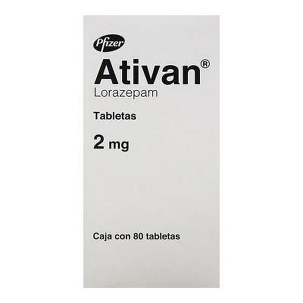 Ativan 2 mg 80 tabletas precio