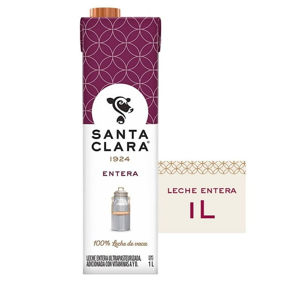 Leche Santa Clara entera 1 l