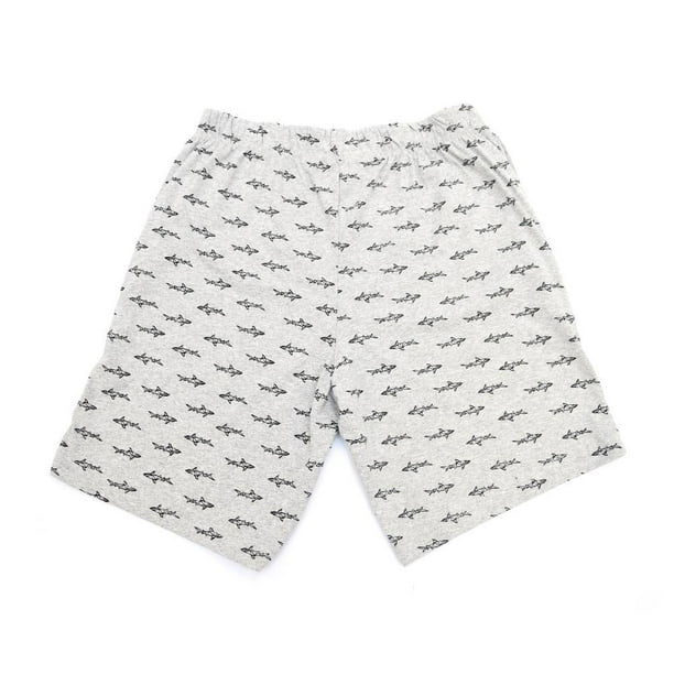 Pijama gris con gráfico de tiburón con detalles en el cuello, mangas y –  EPK Panamá