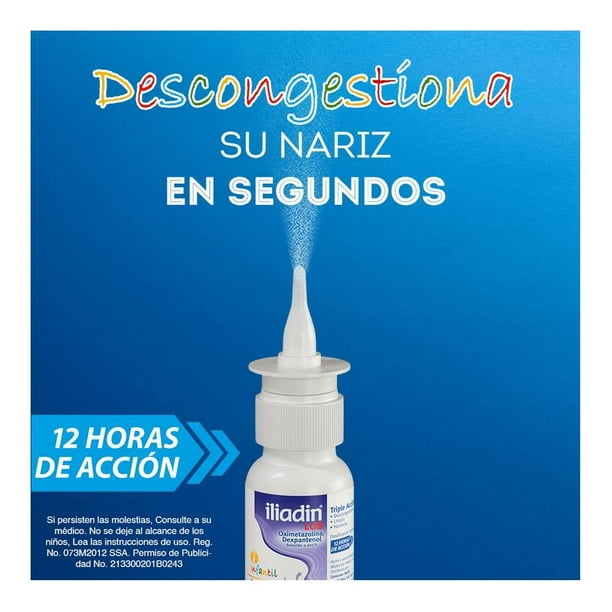 Descongestionante nasal Iliadin Lub Oximetazolina 0.025 g