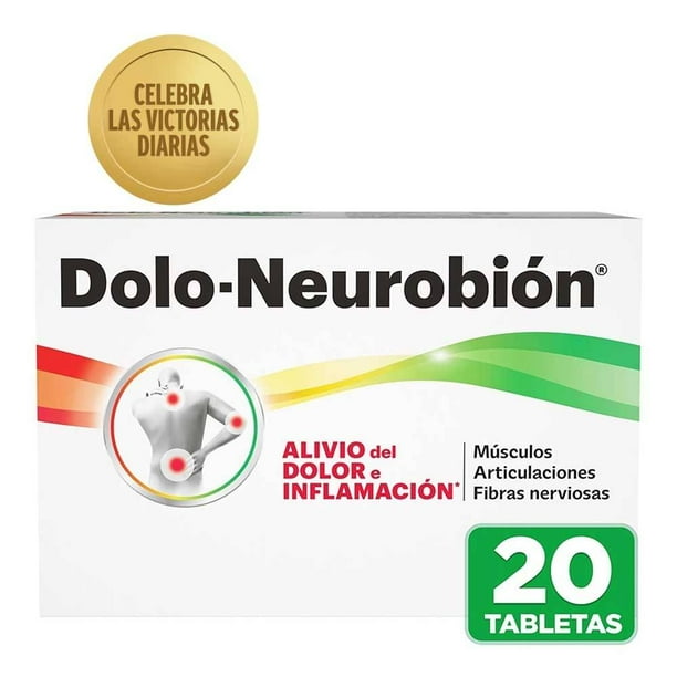 Tabletas Analgésicas Dolo-Neurobión, Paquete de 20