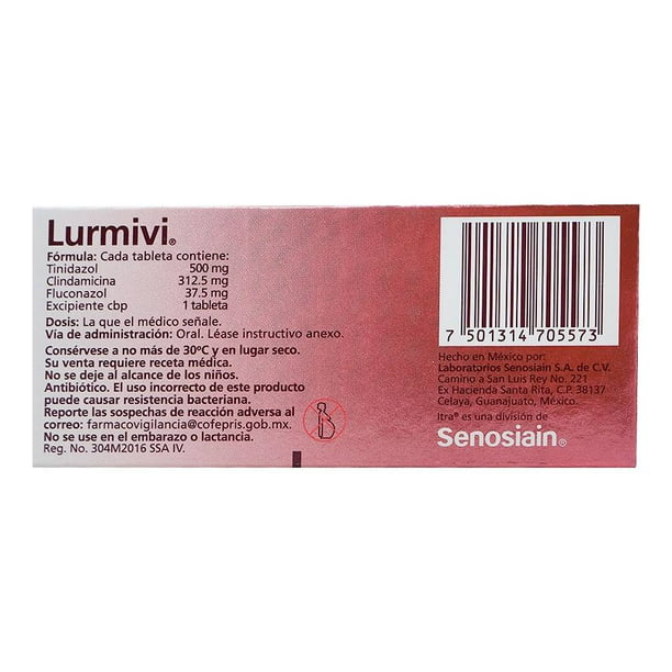 Lurmivi 500 mg/ mg/ mg 4 tabletas | Walmart