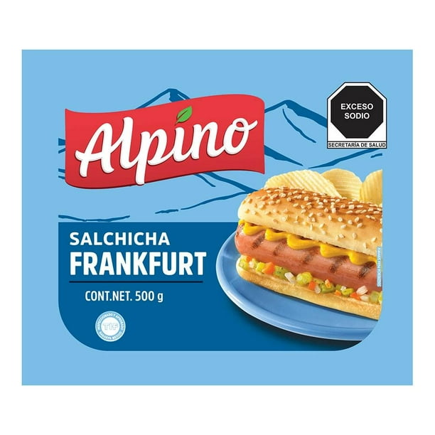 Salchicha de pavo Alpino frankfurt 500 g