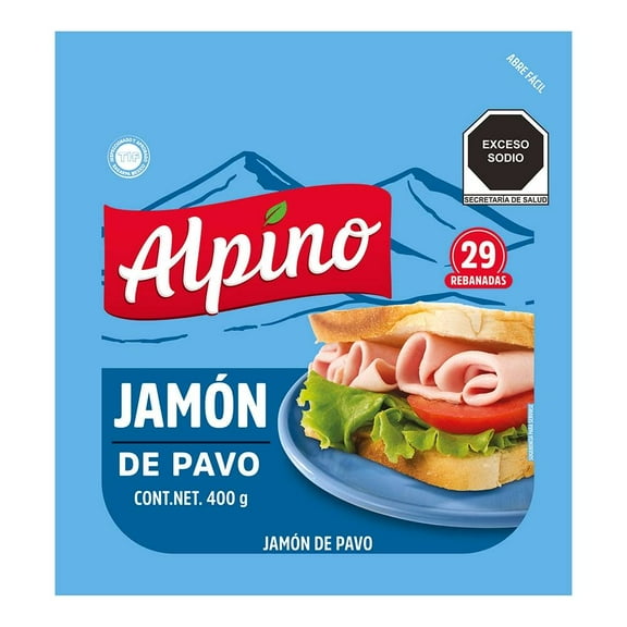 Jamón de pavo Alpino 400 g