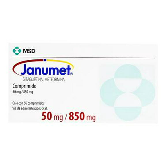 Janumet 50 mg/850 mg 56 comprimidos