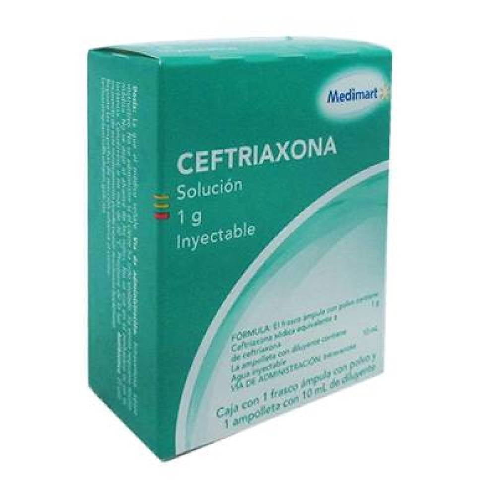 Ceftriaxona Medi Mart solución inyectable 1 g | Walmart
