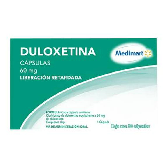 Duloxetina Medimart 60 mg, 28 cápsulas de liberación retardada