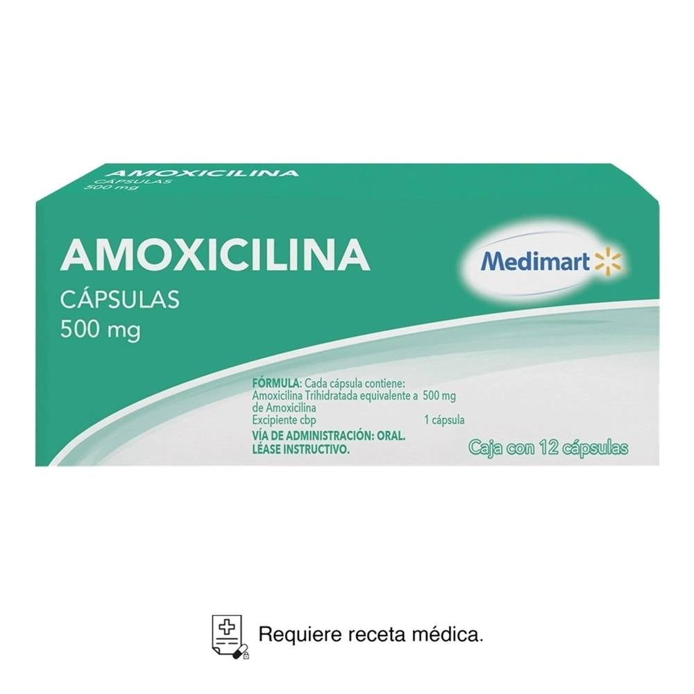 Amoxicilina Medimart 500 mg 12 cápsulas