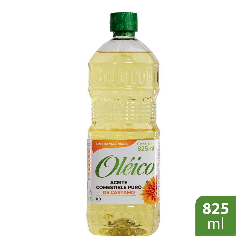 Aceite comestible Oléico puro de cártamo 825 ml | Walmart