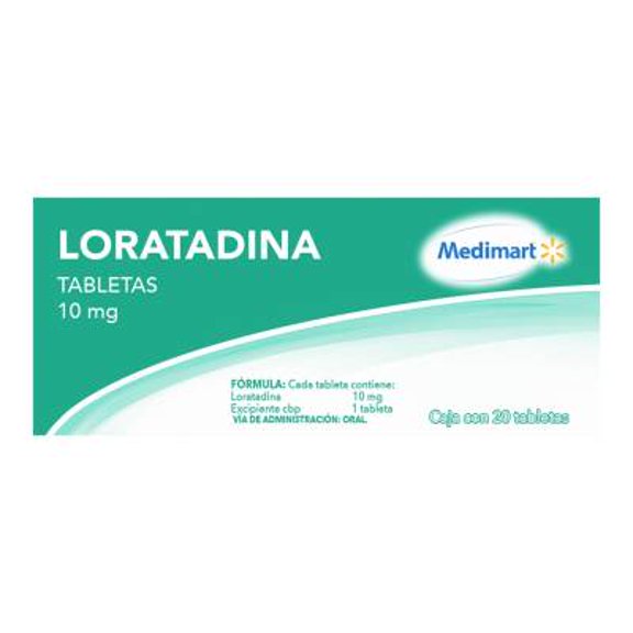 Loratadina Medimart 10 mg, 20 tabletas