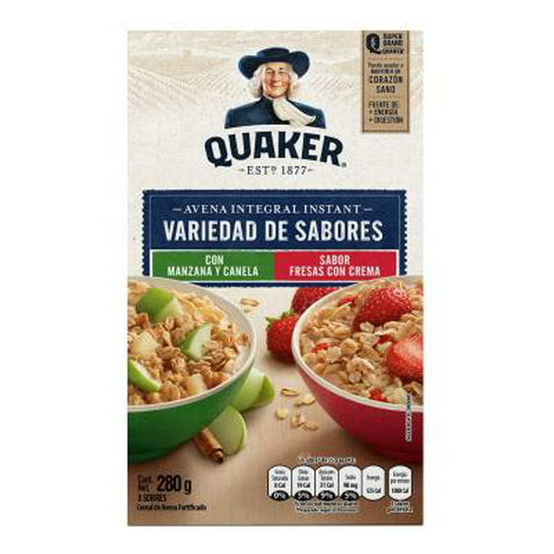 Cereal Quaker Instant de avena variedad de sabores 280 g