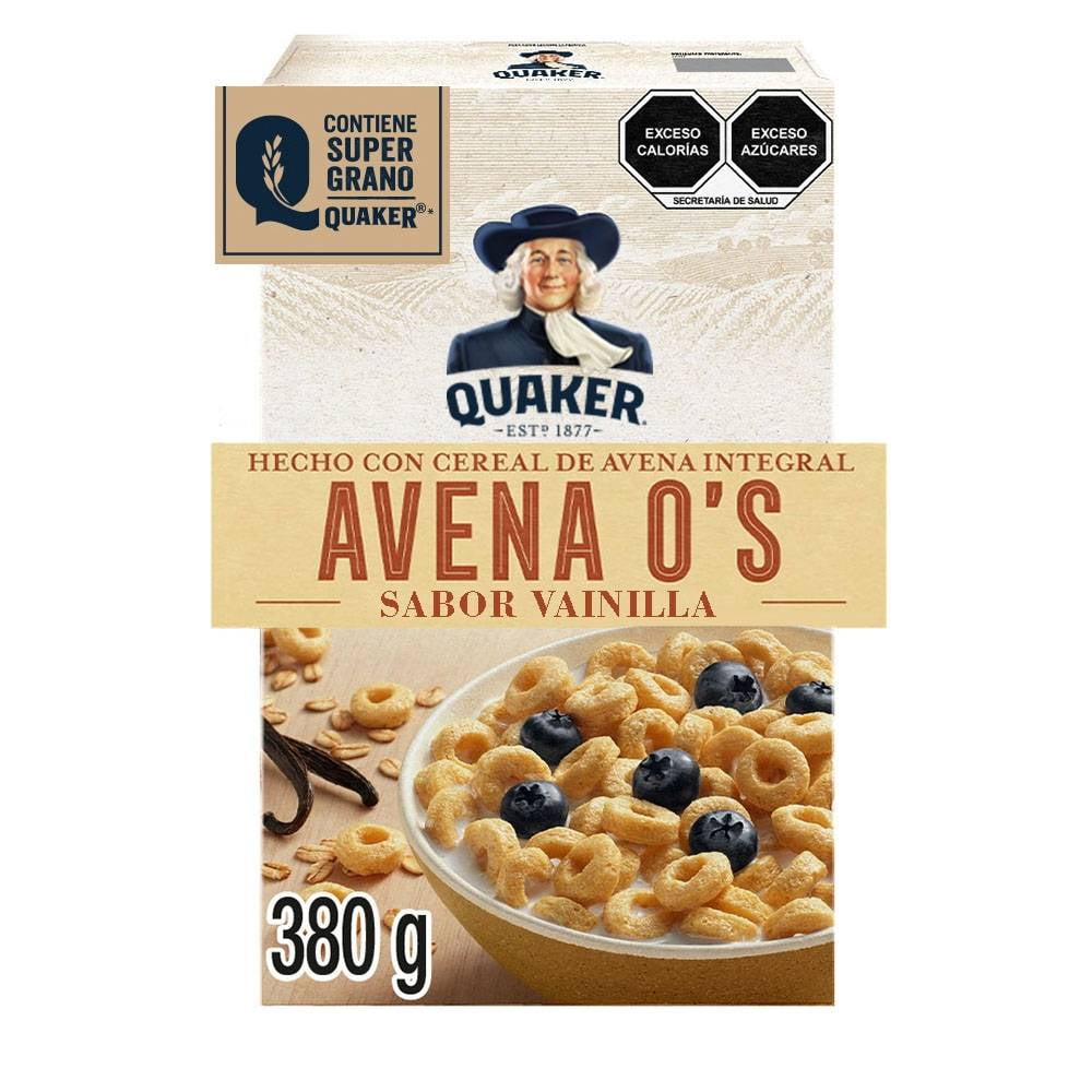 Cereal de avena Quaker O's sabor vainilla 380 g Walmart