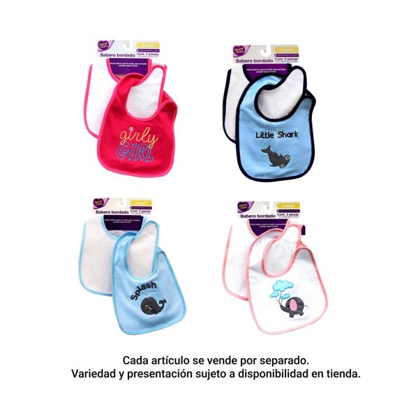 Set de baberos Parent's Choice varios colores 1 pza