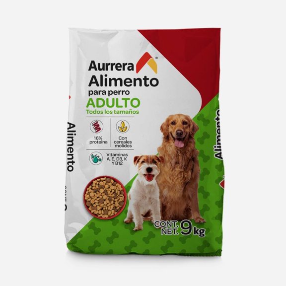 Alimento para Perro Aurrera Adulto 9 kg