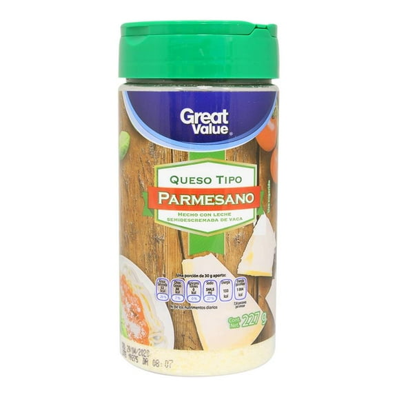 Queso parmesano Great Value 227 g