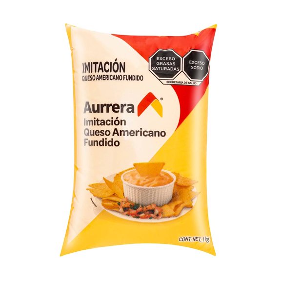 Imitación queso americano Aurrera fundido 1 kg