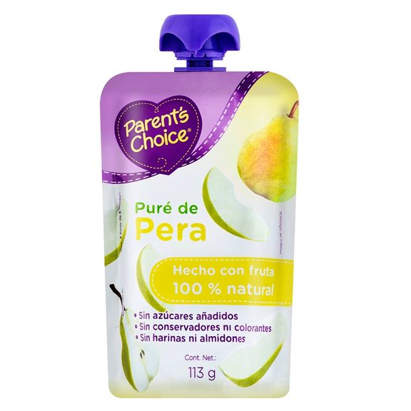 Puré Parent's Choice sabor pera 113 g