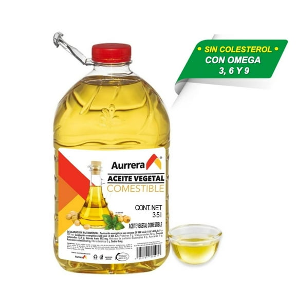 Aceite vegetal Aurrera comestible 3.5 l