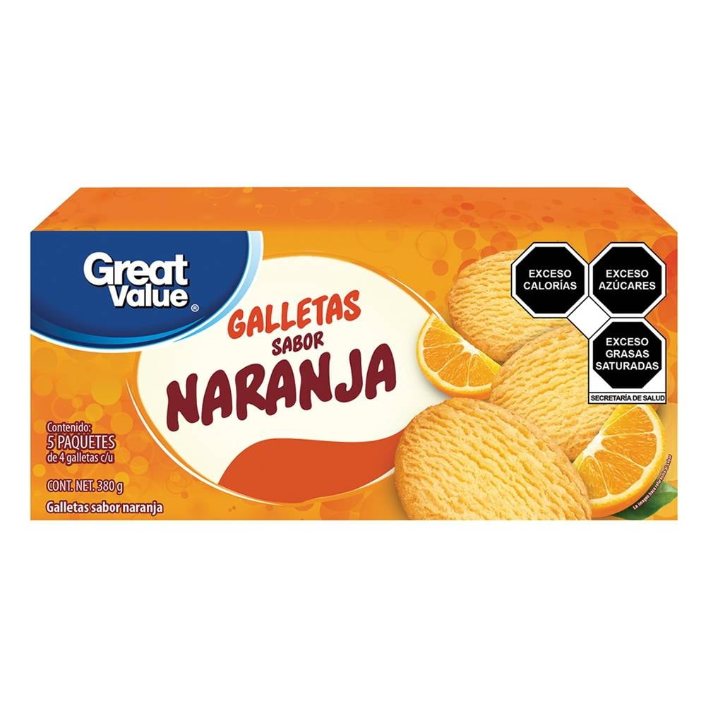 Galletas Great Value Sabor Naranja 5 Paquetes De 4 Pzas Cu Walmart 1130