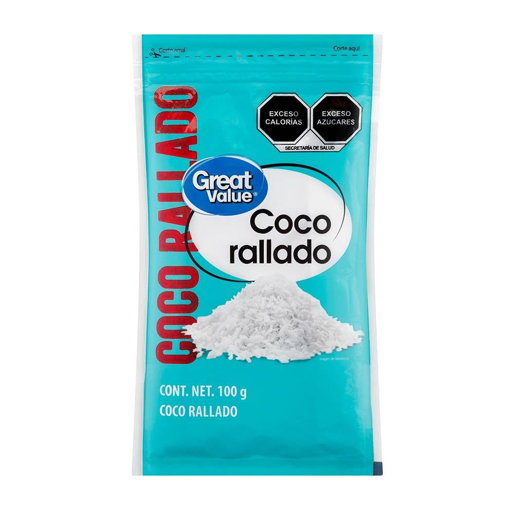 Coco rallado Great Value 100 g Walmart
