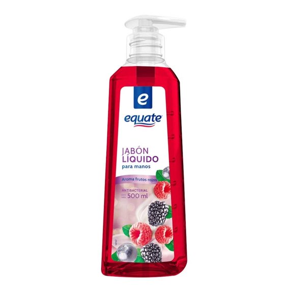 Jabón líquido para manos Equate frutos rojos 500 ml