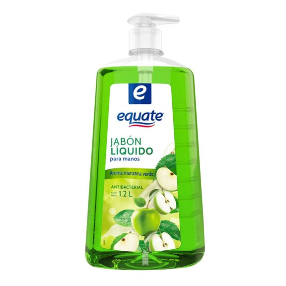 Jabón líquido para manos Equate manzana verde 1.2 l