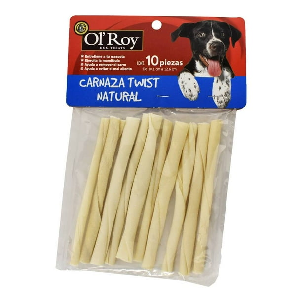 Carnaza para Perro Ol'Roy Twist Natural 10 Piezas