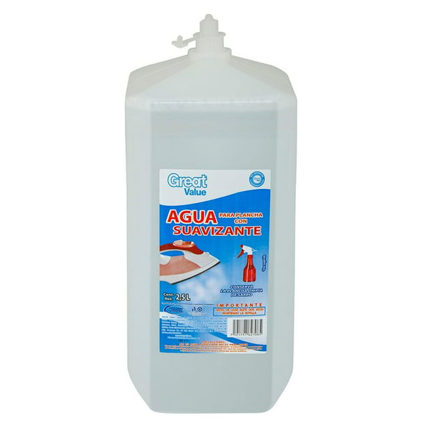 Agua para plancha Great Value con suavizante 2.5 l