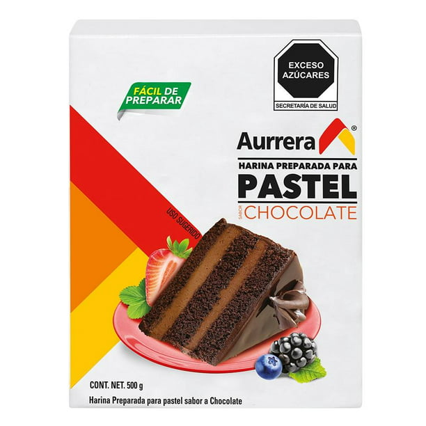 Harina preparada para pastel Aurrera sabor chocolate 500 g | Walmart
