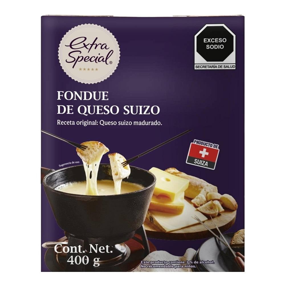 queso suizo de vaca para fondue elaborado con leche pasteurizada