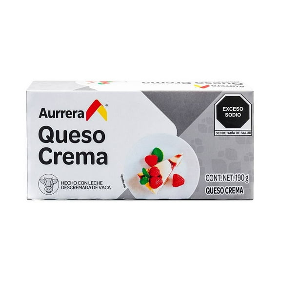 Queso crema Aurrera 190 g