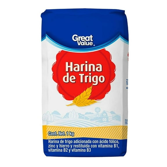 Harina de trigo Great Value 1 kg