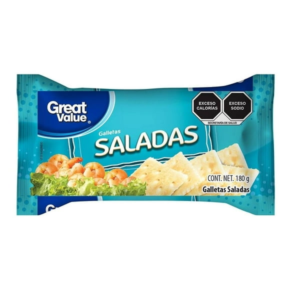 Galletas Great Value saladas 180 g