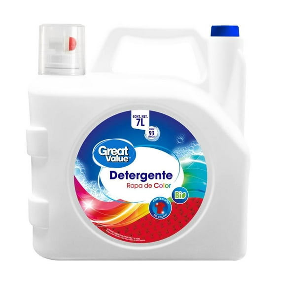 Detergente líquido Great Value para ropa de color 7 l