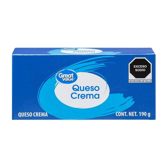 Queso crema Great Value 190 g