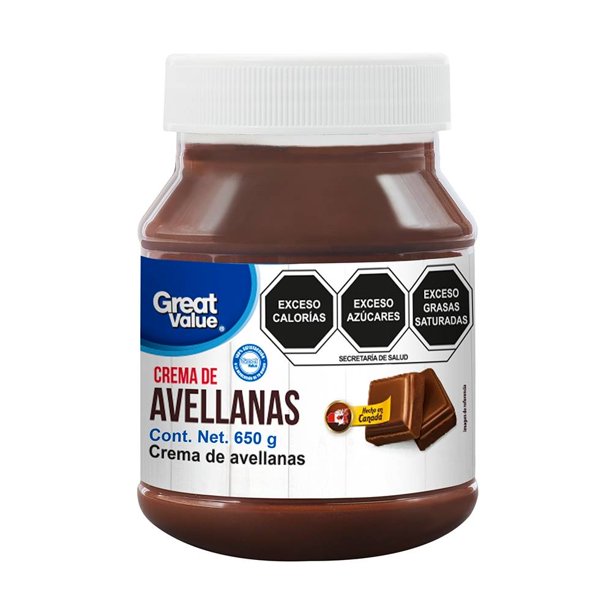 Great Value Crema de Avellanas 650g