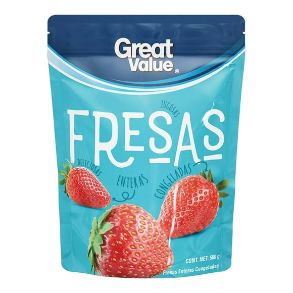 Fresas congeladas Great Value enteras 500 g