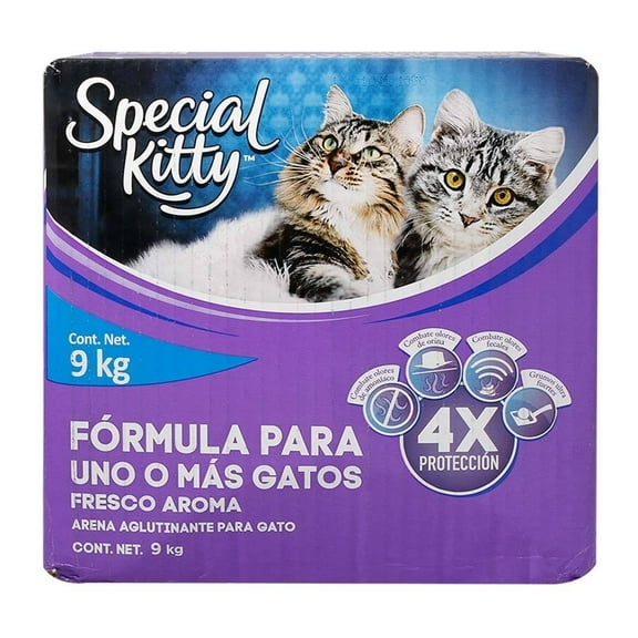 Arena para gato Special Kitty aglutinante, fresco aroma 9 kg