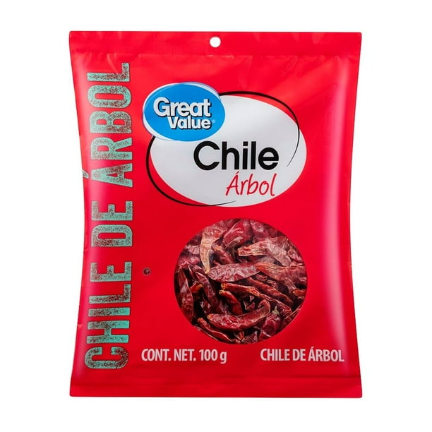 Chile de árbol Great Value 100 g