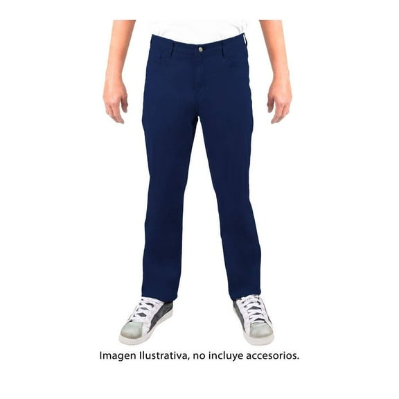 Pantalón Simply Basic Talla 32 Casual Corte Slim Azul Marino