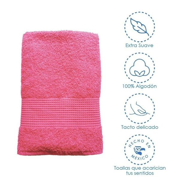 Gracia Amoroso Auckland Toalla de Baño Towel para Medio Cuerpo Color fucsia 70 x 130 cm | Walmart