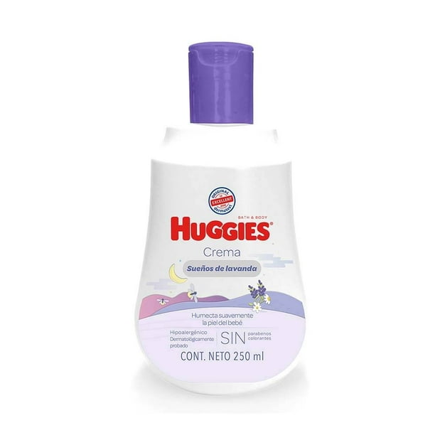 Crema Huggies con Relajante Cuidado de Lavanda, 250 ml