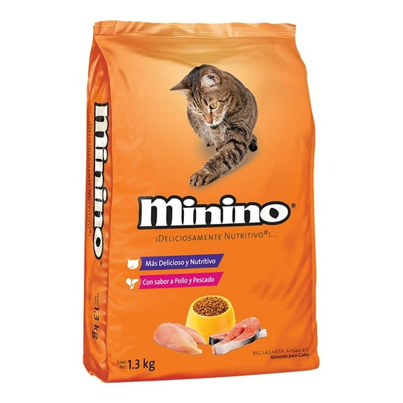 Alimento para Gato Minino Sabor Pollo y Pescado 1.3 kg