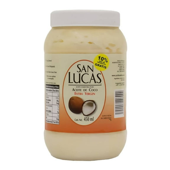 Aceite San Lucas de coco extra virgen 450 ml