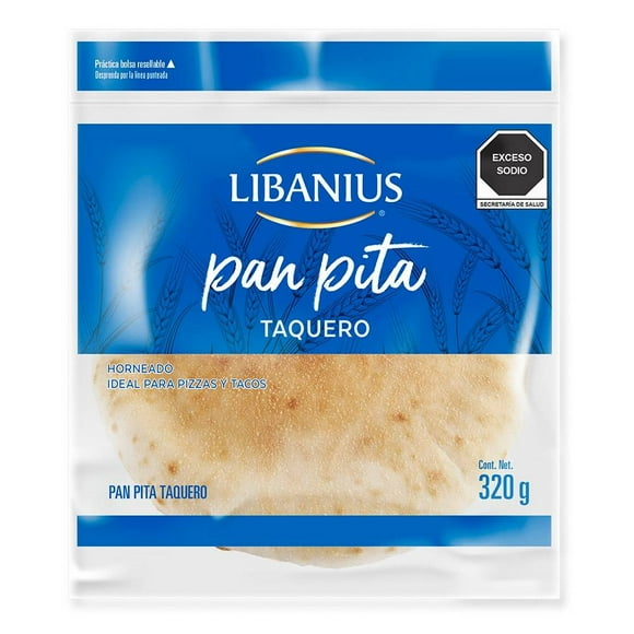 Pan pita Libanius taquero 320 g