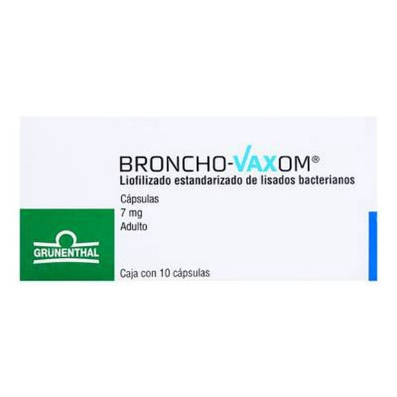 Broncho-Vaxom 7 mg, adulto 10 cápsulas