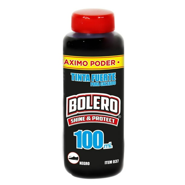 Tinta fuerte para calzado Bolero negra de 100 ml