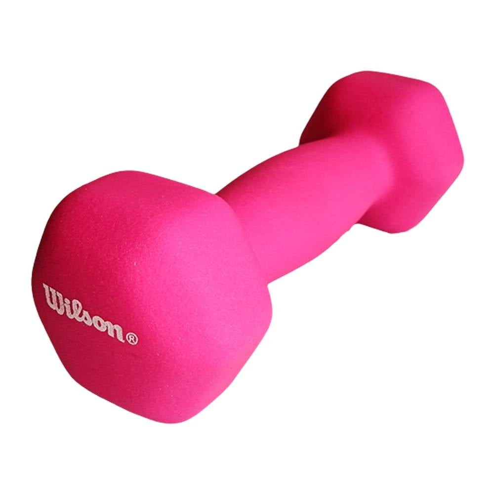 Pesas Mancuernas 2 Pza 1kg Neopreno Entrenamiento Fitness Color Rosa