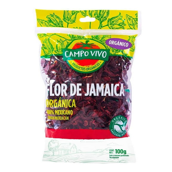 Flor de jamaica orgánica Campo Vivo 100 g