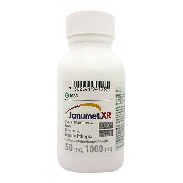 Janumet Xr 50 Mg 1000 Mg 56 Tabletas De Liberación Prolongada Walmart 2108